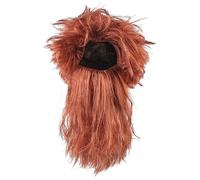 Halloween Fluffy Cosplay Headgear Funny Savage People Wig Beard Set Realistic Scary Dress Up Mask Halloween Aboriginal Costume Head Covering for Halloween Fancy Dress Party Carnival Cosplay Prop