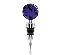 Halloween Flying Bat Wine Stoppers Reusable Wine Bottle Stopper Decorative Champagne Stoppers Silicone Beverage Bottle Sealer Keep Fresh, Leakproof Wines Saver for Bar Party Decor