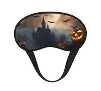 Halloween Flying Bats 3 Print Adults Kids Light Blocking Eye Cover for Travel Daily Use Nap Insomnia Camping