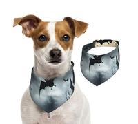 Halloween Flying Bats 4 Print Cotton Pet Scarf Christmas Accessory for Dogs and Cats Winter Warmer Stylish Gift