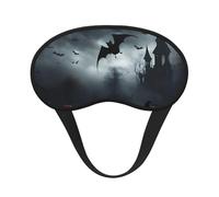 Halloween Flying Bats 4 Print Fashion Sleep Eye Mask for Men Women, 100% Blackout Eye Mask, Soft Covering Strong Light, Suitable for Travel/Yoga/Nap