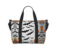 Halloween Flying Bats Duffel Bags for Traveling - Lightweight Personal Item Travel Bags for Women, Gym Bags for Men, Black, One Size