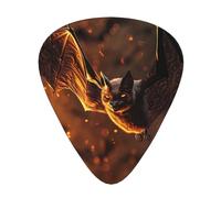 Halloween Flying Bats - Guitar Picks-12 Pack Includes Thin, Medium & Heavy Gauges, Best Gift for Guitar Lovers