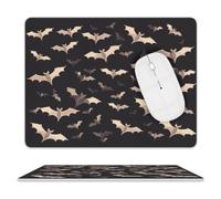 Halloween Flying Bats Mouse Pad Mouse Mat 10 X 8 Inch