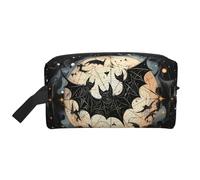 Halloween Flying Bats Portable Large-Capacity Travel Toiletry Bag (Print Models) Waterproof Makeup Storage Bag for Men and Women for Business Trips, Fitness, Bathroom, Daily Storage