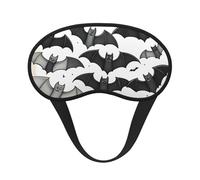 Halloween Flying Bats Print Fashion Sleep Eye Mask for Men Women, 100% Blackout Eye Mask, Soft Covering Strong Light, Suitable for Travel/Yoga/Nap