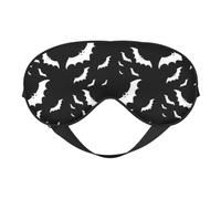 Halloween Flying Bats Print Functionality Cozy Eye Mask Adjustable Strap Nap Night Travel Camping Yoga Relax