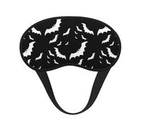 Halloween Flying Bats Print Soft Comfortable Eye Mask for Sleeping Light Blocking Nap Travel Camping Night Rest