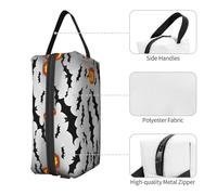Halloween Flying Bats Print Toiletry Bag for Men Travel Toiletry Bag, Spacious Capacity Cosmetic Bag for Women