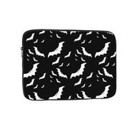 Halloween Flying Bats Printed Laptop Sleeve For 17 Inch Laptop, Shockproof Oxford Fabric Laptop Protective Case Laptop Bag