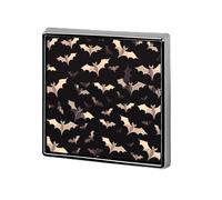 Halloween Flying Bats Square Lapel Pin, Lightweight Aluminum Brooch Pins, Personalized Metal Badge Exquisite Fashion Pin Badge for Jackets Hat Bag Shirts Clothes Daily Wear & Gift