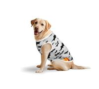 Halloween Flying Batsprint Large Pets Vest Breathable Sleeveless Tank Top Cozy Lightweight Walks Travel T-Shirt