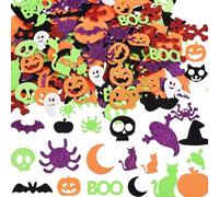 Halloween Foam Stickers for Children,100PCS Glitter Halloween Stickers Halloween Arts and Crafts for Kids Self Adhesive Funny Crafts Stickers Halloween Party Favor for Halloween Party Bag Fillers