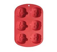 Halloween Fondant Mould - Silicone Pumpkin Tray, 6 Cavity Non-Stick Candy Maker, Durablee Autumn Shaping Accessory, Easy Release Cake Decorating Tool | Reusable Heat Resistant Utensil for Thanksgiving