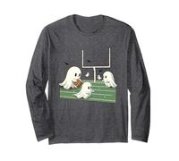 Halloween Football Season Ghosts Spooky Season Long Sleeve T-Shirt