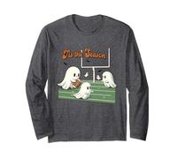 Halloween Football Season Ghosts Spooky Tis the Season Long Sleeve T-Shirt