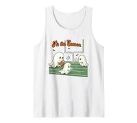 Halloween Football Season Ghosts Spooky Tis the Season Tank Top