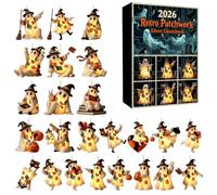 Halloween for countdown Calendar 24 Acrylic Ornaments Patchwork Ghosts
