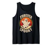 Halloween Forever Spooky Retro Ghost Sunset Gift Tank Top