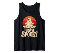 Halloween Forever Spooky Retro Ghost Sunset Gift Tank Top