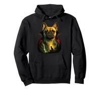 Halloween French Bulldog Dog In Vampire Costume Pullover Hoodie
