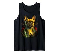 Halloween French Bulldog Dog in Vampire Costume Tank Top