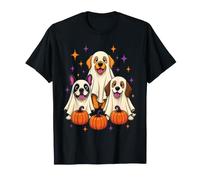 Halloween French Bulldog Ghost Costume Dog Lover Retro T-Shirt