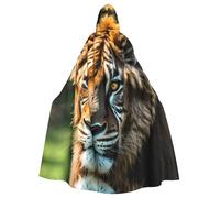 Halloween Fresh and juicy Fruit Rainbow Print Hooded Cloak Cosplay Robe | Witch Capa Decorative Comfort Jedi Wizard Magician Party Easter Carnival Comic Hobbit Unisex Christmas