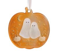 Halloween Friendship Ornament - 2D Decor, Spooky Acrylic Keepsake for Wreat