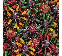 Halloween Fruity Flavour Jelly - Raspberry, Blackberry, Apple, Strawberry and Orange Flavours in a Large Spider Shape - Tli (300g)