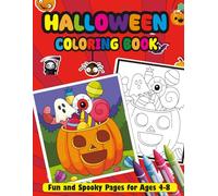 Halloween Fun: A Cute Coloring Book for Kids: Smiling Pumpkins, Witch Hats, Black Cats, and More - Ideal for Kids 4 to 8
