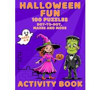 Halloween Fun Activity Book - Dot-to-Dot, Mazes, Spot the Difference and More: Activity Book for Kids, Educational Play, 100 Fun and Tricky Puzzles, ... Match the Shadow (Fun & Easy Activity Books)