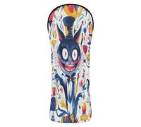 Halloween Fun Cat Golf Club Cover Set Pu Leather with Number Tag for Woods and Driver Hybrid