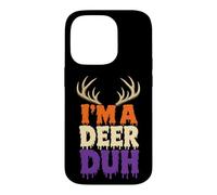 Halloween Funny Antler Costume I'm A Deer Duh Case for iPhone 14 Pro