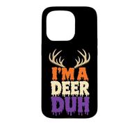 Halloween Funny Antler Costume I'm A Deer Duh Case for iPhone 15 Pro