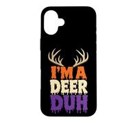 Halloween Funny Antler Costume I'm A Deer Duh Case for iPhone 16 Plus