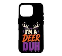 Halloween Funny Antler Costume I'm A Deer Duh Case for iPhone 16 Pro