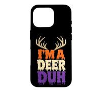 Halloween Funny Antler Costume I'm A Deer Duh Case for iPhone 16 Pro