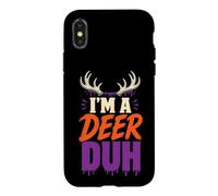 Halloween Funny Antler Costume I'm A Deer Duh Case for iPhone X/XS