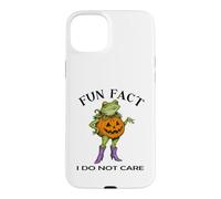 Halloween Funny Fun Fact I Do Not Care Silly Toad Frog Case for iPhone 15 Plus