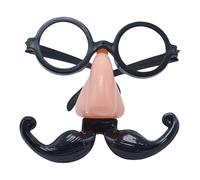 Halloween Funny Nose Glasses With Mustache, Glasses With Nose And Mustache - Halloween Party Glasses, Beard Glasses, Fake Nose Gentleman Beard Glasses, Trick Game Props, Funny Glasses, DisguiseGlasse