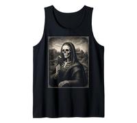 Halloween Funny Skeleton Painting Graphic Tank Top