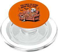 Halloween Funny Too Tired To Scare Maybe Next Year PopSockets PopGrip for MagSafe
