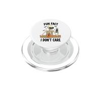 Halloween Funny Vintage Skeleton Fun Fact I Do Not Care PopSockets PopGrip for MagSafe