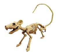 Halloween Gag Toys Practical Jokes, Rat Skeleton for Halloween Decorations 9x1.9x2.7 Inch Skeleton Rat Plastic Skeleton Halloween Props for Haunted House Prop