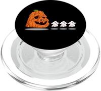 Halloween Gamer Funny Spooky Pumpkin Eating Ghosts PopSockets PopGrip for MagSafe