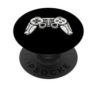 Halloween Gamer Funny Video Remote Skeleton Gamepad PopSockets Adhesive PopGrip