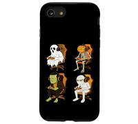 Halloween Gamer Squad Ghost, Pumpkin Skeleton, Frankenstein Case for iPhone SE (2020) / 7/8