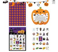 Halloween Games for Party - 24 Players Halloween Carnival Games | Gathering Table Card Set for School Home Home Festive Classroom Travel Social Kids