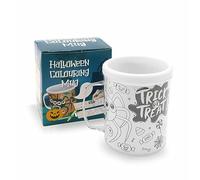 Halloween Games Party Cup Colour Your Own - Pack of 1 - Plastic Mug with 2 Halloween Themed Colouring Sheets - Kids Fun Activity Arts and Crafts Party